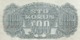 Czechoslovakia 100 Korun 1944 Serie OV (CV?) UNPERFORATED - Czechoslovakia