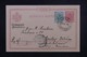 SERBIE - Entier Postal + Complément Pour L 'Alsace Lorraine ( Occupation Allemande) En 1898 - 45522 - Serbie