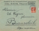 Semeuse 138 Obl " TRESOR ET POSTES 212 11/12/14 " RECONQUETE Sur Lettre En-tête De THANN Alsace Haut-Rhin - Lettres & Documents