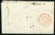 1809 "99 / GENEVE" (27x11.5) En Noir Sur Lettre Pour PARIS. Au Verso Le Cachet Rouge D'arrivée Du 24/11/1809 - 1792-1815: Conquered Departments