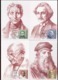 Moldova 2019 Louis Braille - Albert Einstein - Mahatma Gandhi - Leonardo Da Vinci 4Maxicards - Moldawien (Moldau)