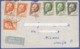 YUGOSLAVIA (CROATIA-ITALY) PAR AVION LETTER COVER ENVELOPE WITH STAMPS J.B.TITO 1969 - Lettres & Documents