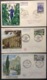 196- Série Touristique 1235 1236 1237 1238 1239 1240 1241 FDC Premier Jour 16/1/1960 Lot 7 Lettre - 1960-1969