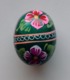 Wooden Egg Oeuf En Bois Folk Art Hand Painted Fait Main 2 - Eier