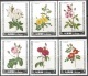 3212 ✅ Painting Art Flora Roses Blumen P.J.Redoute 1969 Ajman 6v+6v+S/s Set MNH ** 15ME Imperf Imp - Rosas