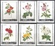 3212 ✅ Painting Art Flora Roses Blumen P.J.Redoute 1969 Ajman 6v+6v+S/s Set MNH ** 15ME Imperf Imp - Rosas