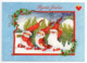 Postal Stationery HEART ASSOCIATION - FINLAND - Postage Paid  2008 - GNOMES - CHRISTMAS TREE - STAMP GIRL & BULLFINCHES - Interi Postali