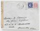 1942 - CERES TYPE 1938 + PETAIN (TEINTE TRES CLAIRE !) - ENVELOPPE CENSUREE  De PARIS => UCCLE (BELGIQUE) REEXPEDIEE - 1921-1960: Période Moderne