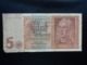 ALLEMAGNE : 5 REICHSMARK    1.8.1942     P 186a        B+ * - 5 Reichsmark