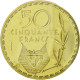Monnaie, Rwanda, 50 Francs, 1977, ESSAI, FDC, Laiton, KM:E7 - Rwanda