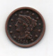 USA : 1 Cent 1845 - 1840-1857: Braided Hair