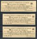 1905 Russia 3x Share / Bond Coupons - Other & Unclassified