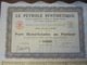 LE PETROLE SYNTHETIQUE PART BENEFICIAIRE  AU PORTEUR 1924 - P - R