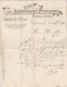 Lettre Facture  24/12/1891 SA Les Amidonneries Françaises Amidon Paul PESIER VALENCIENNES Nord - Timbre Sage - 1800 – 1899