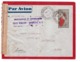Lettre Madagascar Entier Postal Seul Avec étiquette Controle Postal Militaire Griffe Taxe Poste Aerienne Cachet Censure - Lettres & Documents