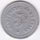 80. Somme. Albert. Comptoirs Albertins. Produits De 1er Choix. 5 Centimes , En Aluminium - Monétaires / De Nécessité