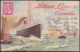 CANADA - NEW ZEALAND 1905 SHIPPING POSTCARD ALLAN LINE - Storia Postale