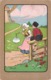 Illustrateur Illustration Pinot Pays Bas Netherland Folklore Moulin Fille Porteuse Eau Garçon - Autres & Non Classés