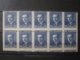 ALBANIA 1925 MNH** 10 X SPECTACULAR PERFORATION VARIETY - Albanie