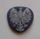 Poland Pologne Badge Eagle From A Police Cap Aigle De Casquette Embroidery Broderie Up To Jusqu'en 1989 (militia Milice) - Polizia