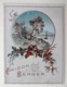 . CALENDRIER 1889...RARE PETIT CHROMO .....AMIDON BERGER.......PAYSAGE....ÎLE...VOILIER - Formato Piccolo : ...-1900