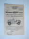 Plaquette Publicitaire Pour La Voiturette ROLUX V.b.60,125 Cm3,contruite à Montferrand (puy-de-dôme) - Automobile