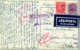 1940 HUNGRIA , TARJETA POSTAL  CIRCULADA  , CENSURA , BUDAPEST - BERLIN , CORREO AÉREO - Cartas & Documentos