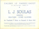 TYPE IRIS 80 C. Vert-jaune TIMBRE SEUL Sur CP COMMERCIALE GALERIE LE GARREC-SAGOT PARIX-VI - FLIER PARIS-110 -7.III 1945 - 1921-1960: Période Moderne