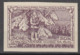 Czechoslovak Legion In Russia 1919 Irkutsk Issue Unissued Essay Soldier At Guard In Forest In Dark Brown (t42) - Légion En Sibérie