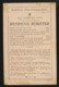 O.PASTOOR ST.AMANDSBERG H.HERT  - HENRICUS SCHIFFER - GENT 1861 - OVERL  ST.AMANDSBERG  199 - 2 SCANS - Décès