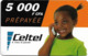Niger - Celtel - Young Girl On Phone - Exp.30.06.2004, Prepaid 5.000Fcfa, Used - Niger
