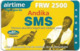 Rwanda - MTN - Pay As You Go, Andika SMS, Exp.01.11.2003, 2.500RF, Used - Rwanda