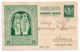 1937 YUGOSLAVIA, SERBIA, JABUKOVAC TO NEGOTIN, CYRIL AND METHOD, STATIONERY CARD, USED - Postal Stationery