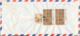 P. R. Of China Air Mail Cover Sent To Denmark All Stamps On The Backside Of The Cover (the Cover Is Damaged In The Right - Airmail