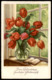 ALTE POSTKARTE ZUM GEBURTSTAGE HERZLICHEN GLÜCKWUNSCH TULPEN BUCH Blumen Tulpe Tulip Tulipe Flowers Fleurs Flower Book - Plantes Toxiques