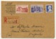 MONACO - Enveloppe Recommandée Depuis Monaco-Ville - Affranchissement Composé - Lettres & Documents