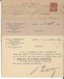 IRIS - 1941 - 3 CP ENTIER TEINTES DIFF. Avec REPIQUAGE "QUANTIN" De PARIS => CHARENTON - Overprinter Postcards (before 1995)