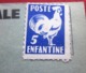 PSEUDO CARTE POSTALE DE LA POSTE ENFANTINE + TIMBRE FICTIF Pseudos Entiers Postaux Privés - Enteros Privados