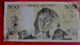 1981 .K. PASCAL Monnaies & Billets France 1962-1997 ''Francs''  500 F 1968-1993 ''Pascal'' Série : Q.137 N° 79615 - 500 F 1968-1993 ''Pascal''