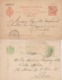 Lot De 2 Entier - Carte Postale - Espagne 1902 Et 1906 (pli Centrale Sur La 1er Carte -voir Scan Recto-verso) - Sonstige & Ohne Zuordnung