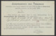 EP Au Type 10ctm Rouge Fine Barbe De Mons (station) Vers Paris + Cachet Bleu "Postes Rebuts Belgique" (1905) - Tarjetas 1871-1909