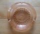 Cendrier Circulaire En Verre Rose Non Signé TBE - Glas