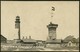 HELGOLAND Ca. 1915/20, BILD-PK MIT LEUCHTTURM UND SIGNALSTADION, UNGELAUFEN! - Helgoland