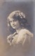 AQ72 Photograph - Young Girl In A Lace Dress - Anonymous Persons