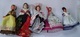 Poupée Folklorique De Région PETITCOLLIN Lot De 5 Poupées - Dolls