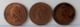 LOT DE 3 PIECES DE UN CENTIME  DUPRE 1848 A / 1849 A / 1850 A . PARIS  . LOT OF 3  OLD COINS 1 CENT. FRANCE - Autres & Non Classés