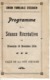 Programme Séance Récréative Du  Dimanche 18 Novembre 1934 Salle De La Cité D'Ecouen, "La Roue De La Fortune" De ... - Programma's