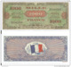 Billets Dit 'd'invasion' 1000 Et 100 Francs 1944 (reproduction) Replica World War II - Same Size American Dollar - Specimen