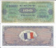 Billets Dit 'd'invasion' 1000 Et 100 Francs 1944 (reproduction) Replica World War II - Same Size American Dollar - Specimen