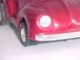 VINTAGE ! China 60s' Friction Tin Toy Car VW Volkswagen BEETLE (Red Colour)  (MF-145) - Oud Speelgoed